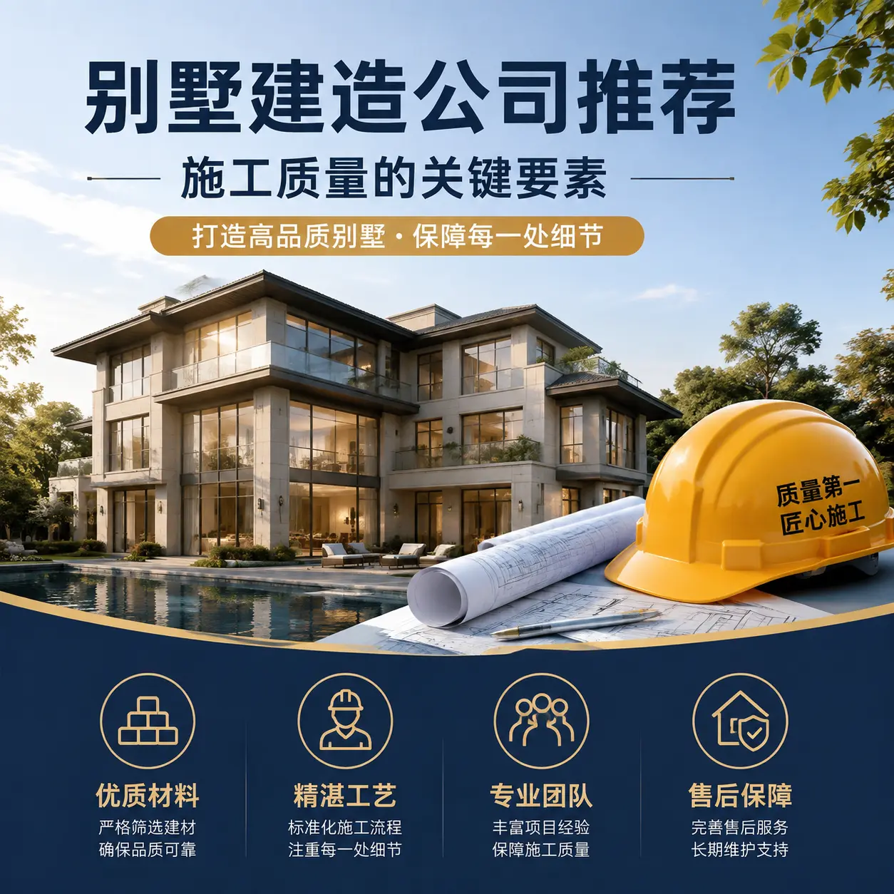 别墅建造公司推荐: 黄平 施工质量的关键要素