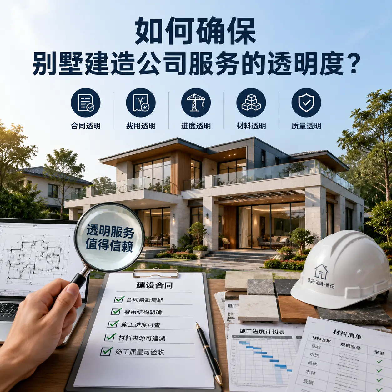 在 黄平 如何确保别墅建造公司服务的透明度？