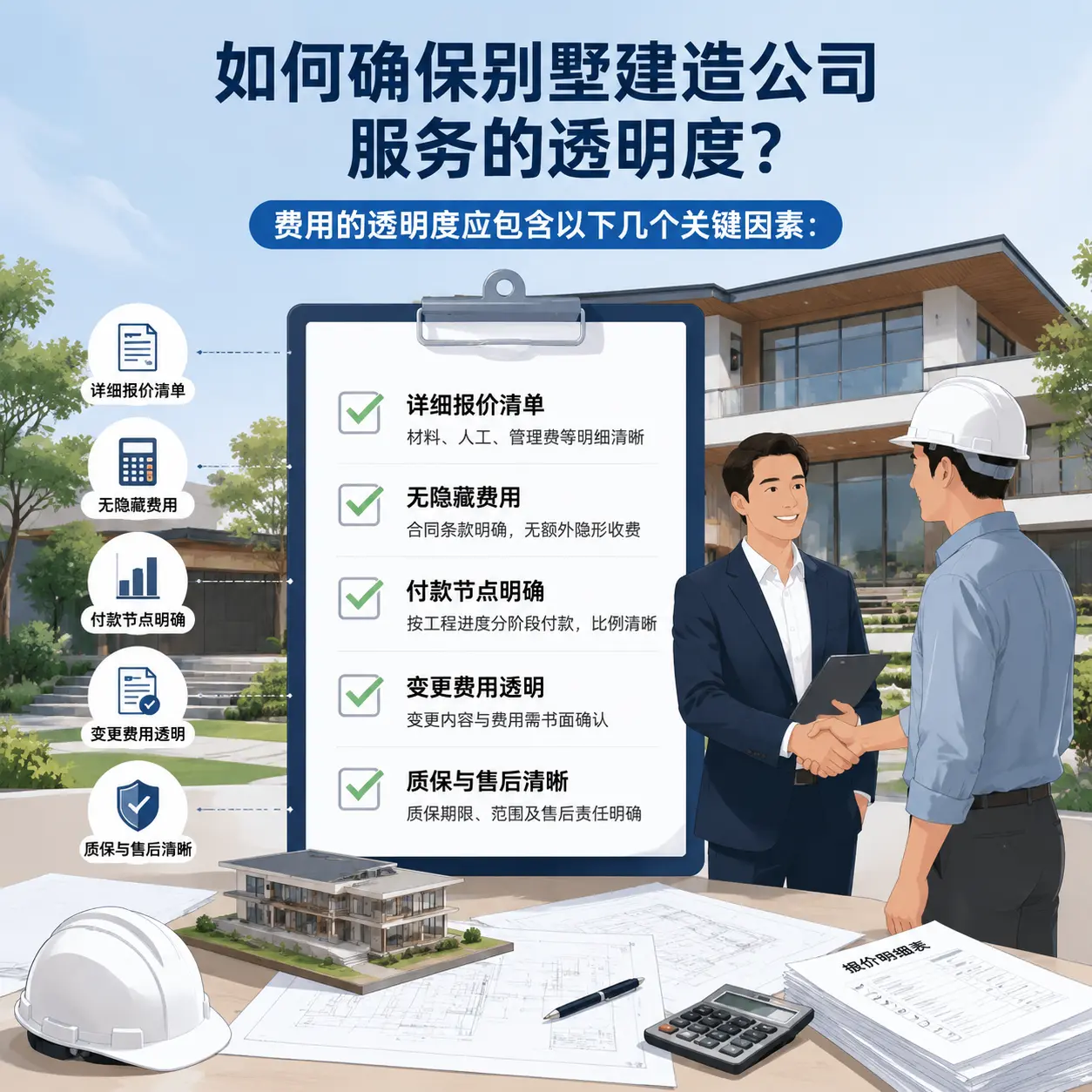 在 黄平 如何确保别墅建造公司服务的透明度？