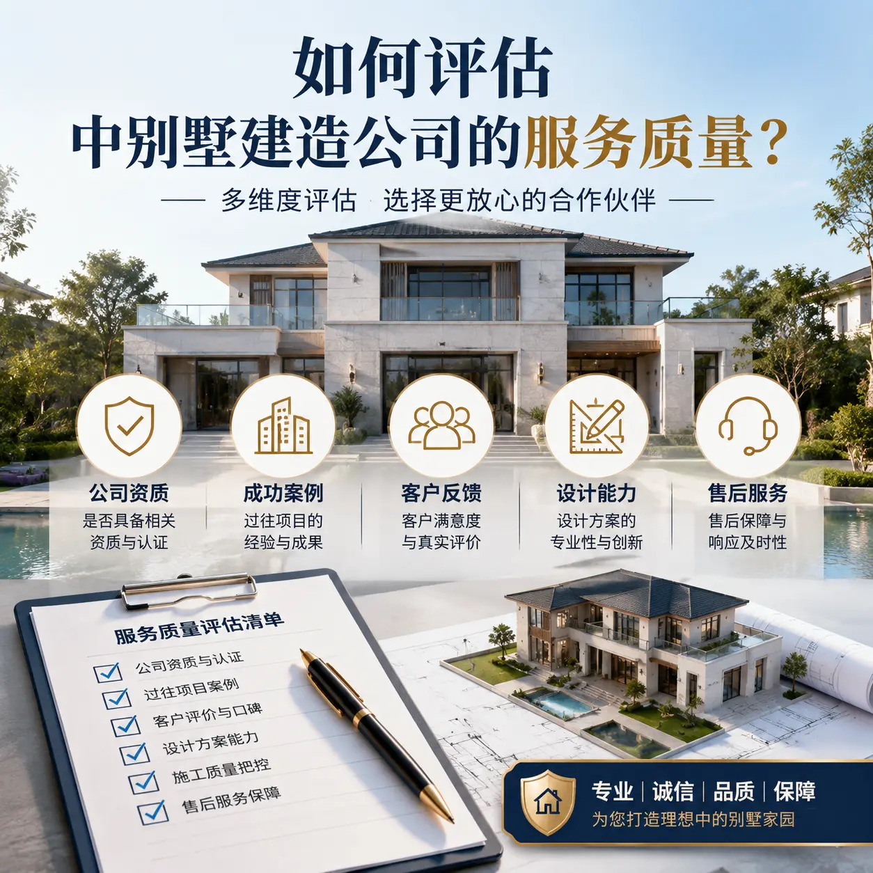 如何评估 黄平 中别墅建造公司的服务质量?