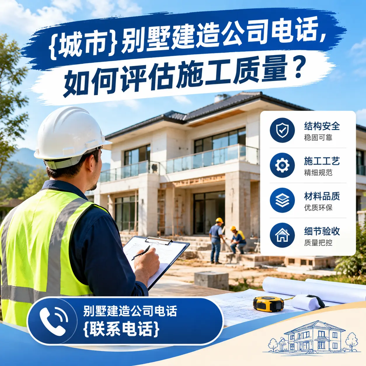 黄平别墅建造公司电话，如何评估施工质量？