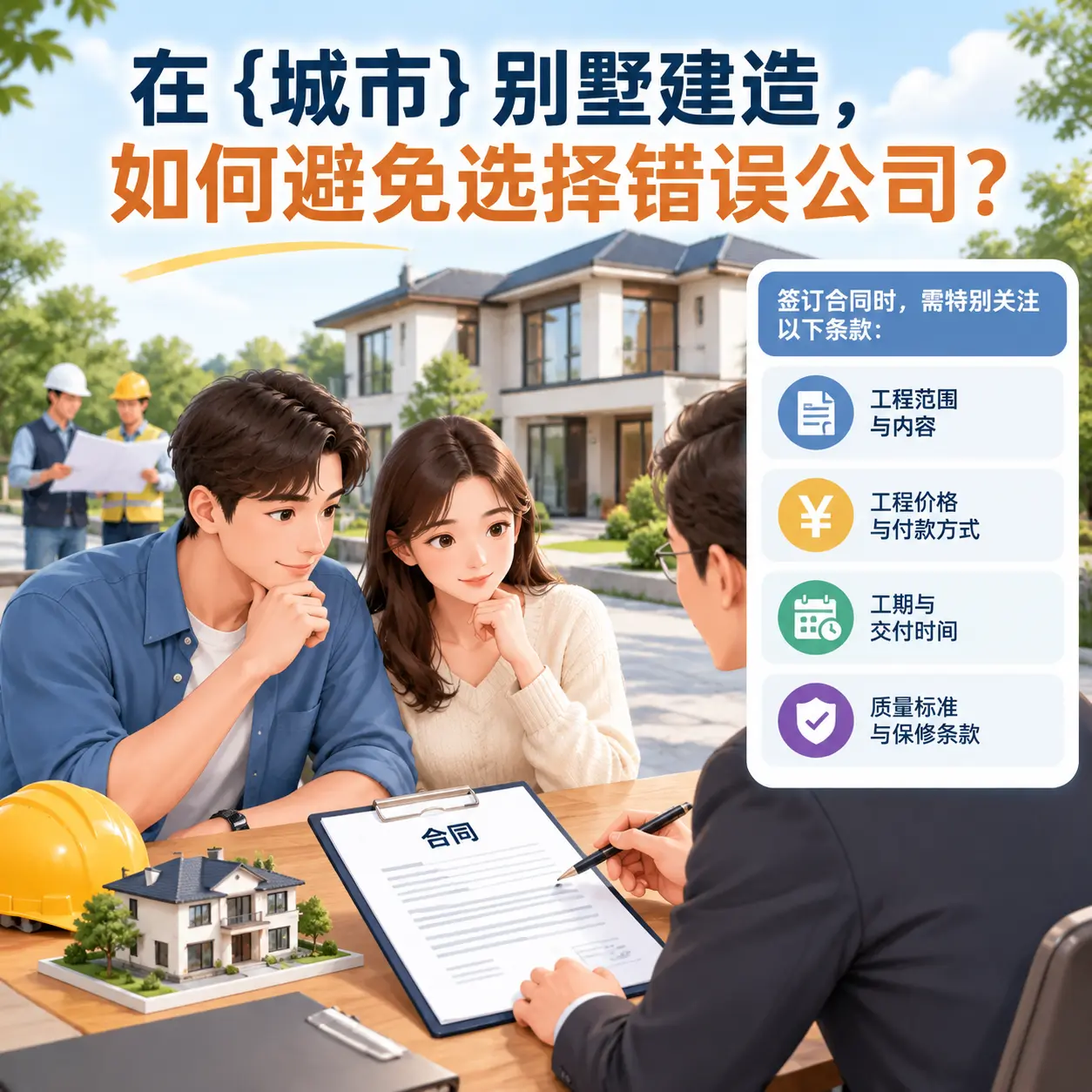 在 黄平 别墅建造，如何避免选择错误公司？