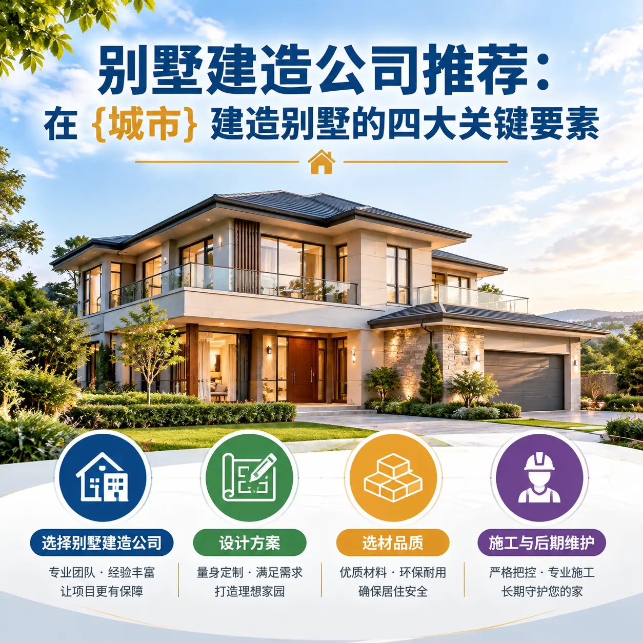 别墅建造公司推荐：在 黄平 建造别墅的四大关键要素