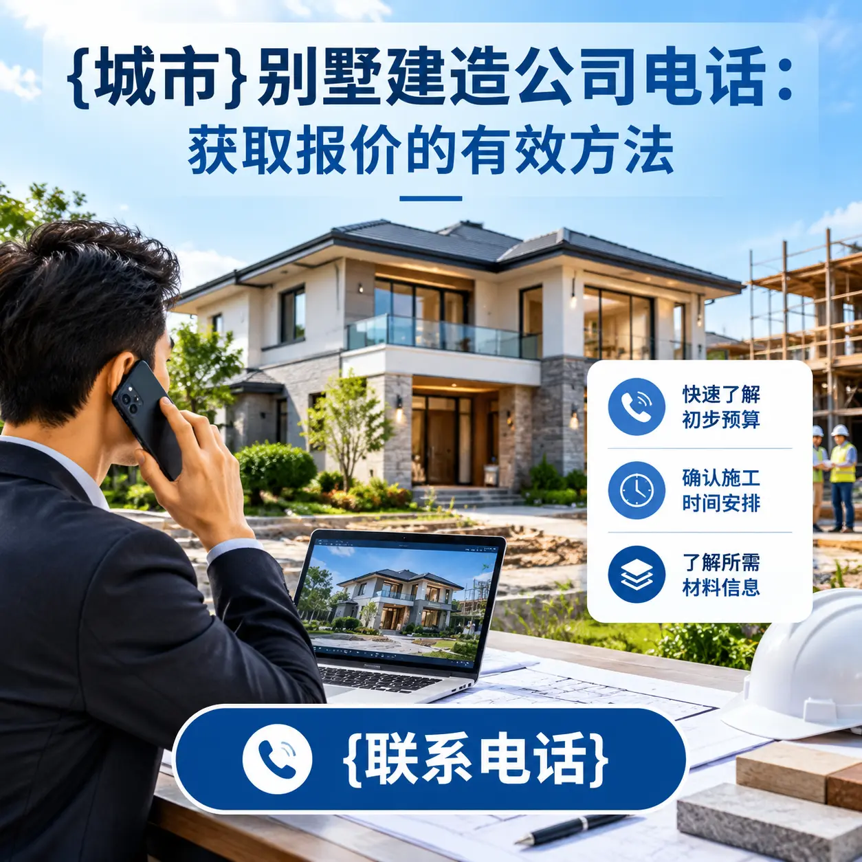 黄平别墅建造公司电话:获取报价的有效方法