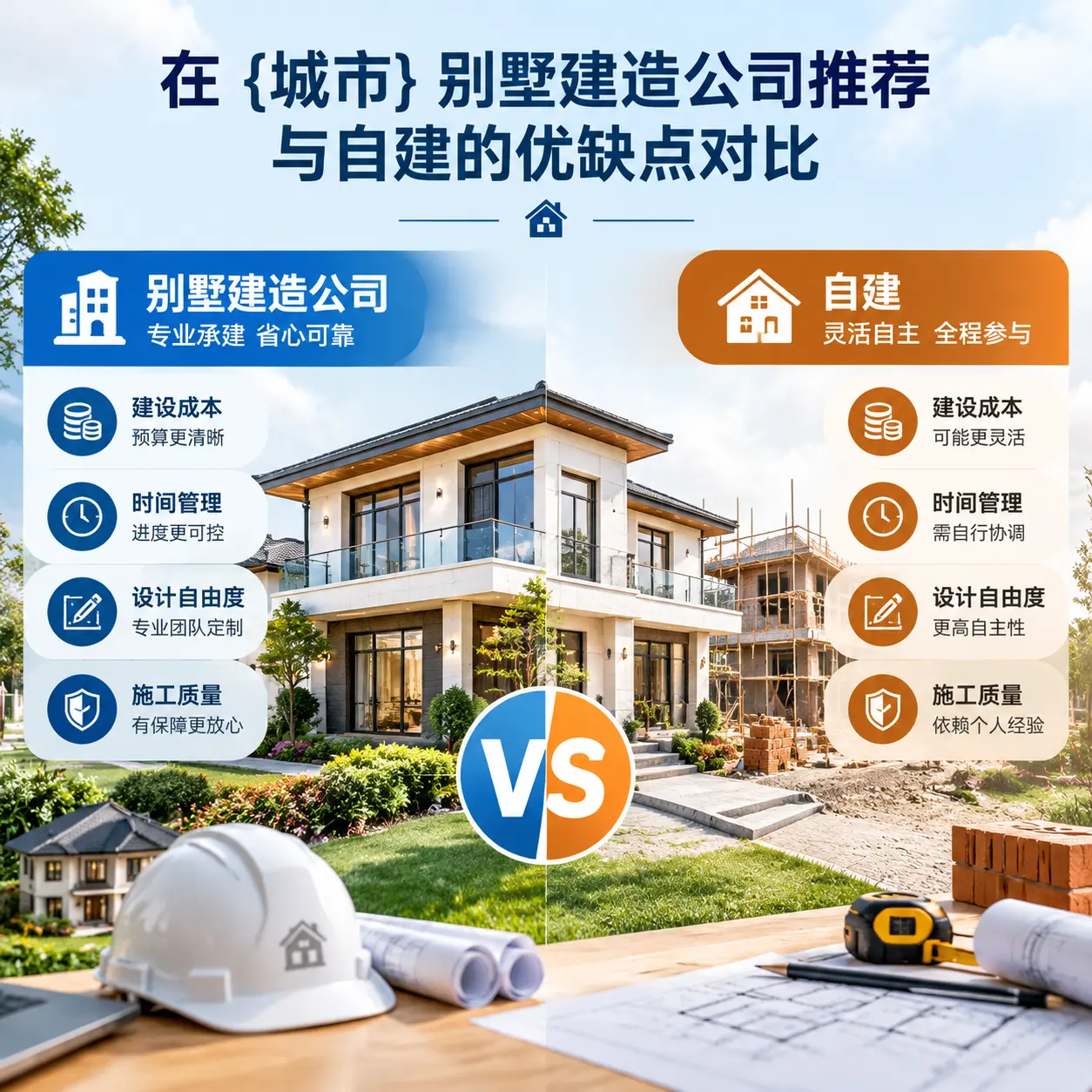在 黄平 别墅建造公司推荐与自建的优缺点对比
